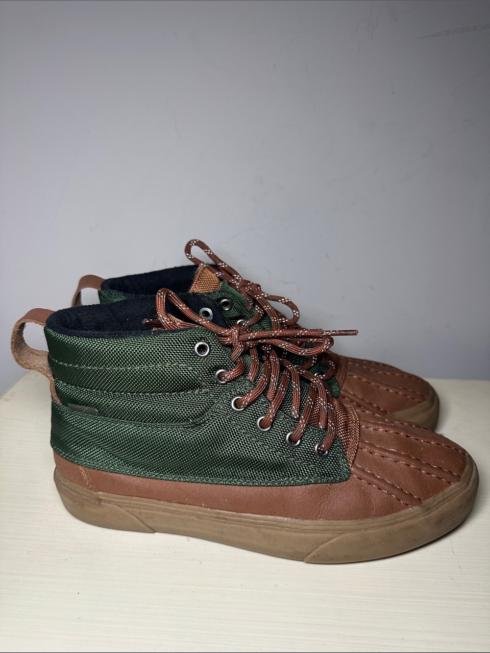 Vans Del Pato MTE waterproof Green and Brown High-Top duck boots